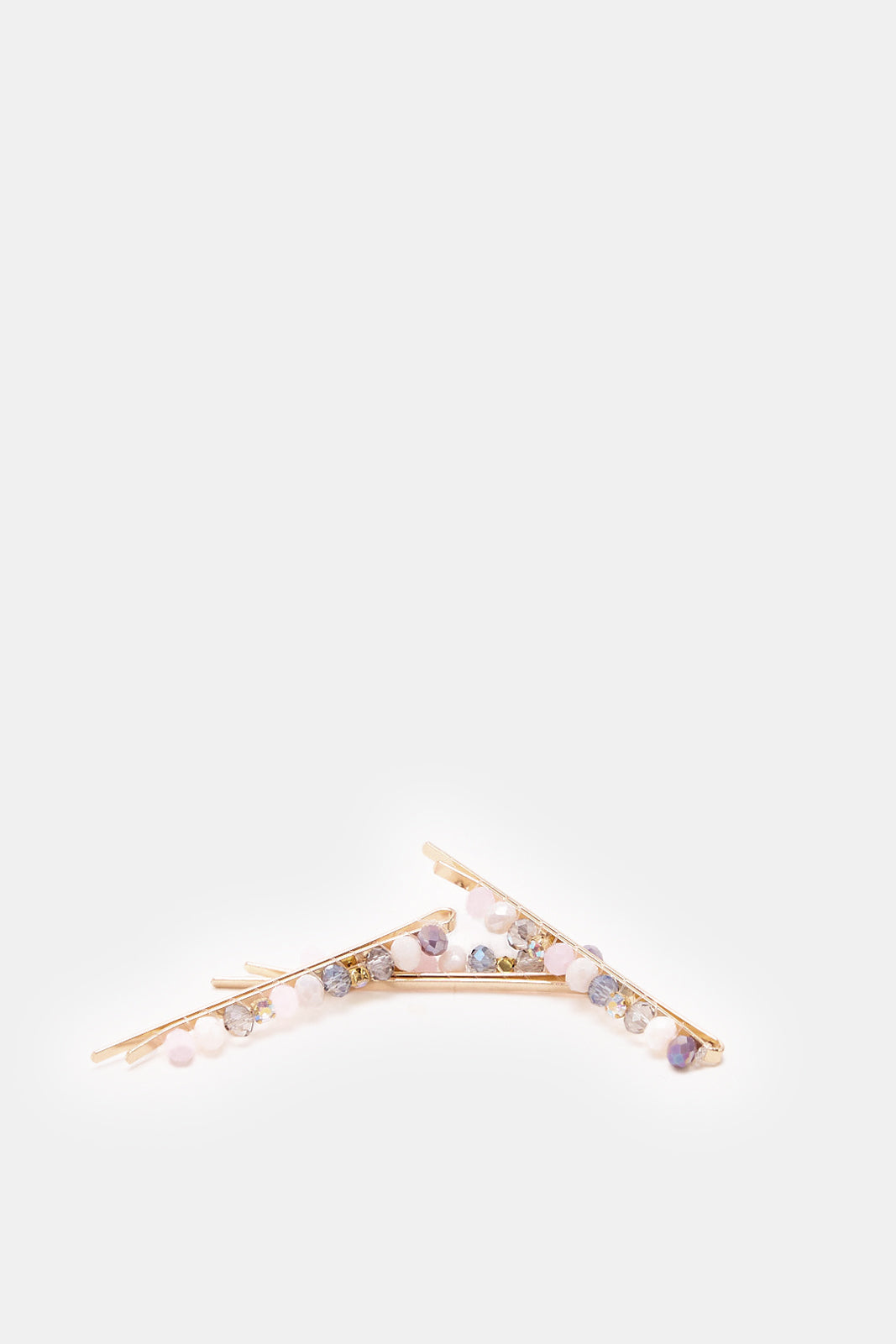 Women Gold Embellished Hair Clip Set (3 Piece)