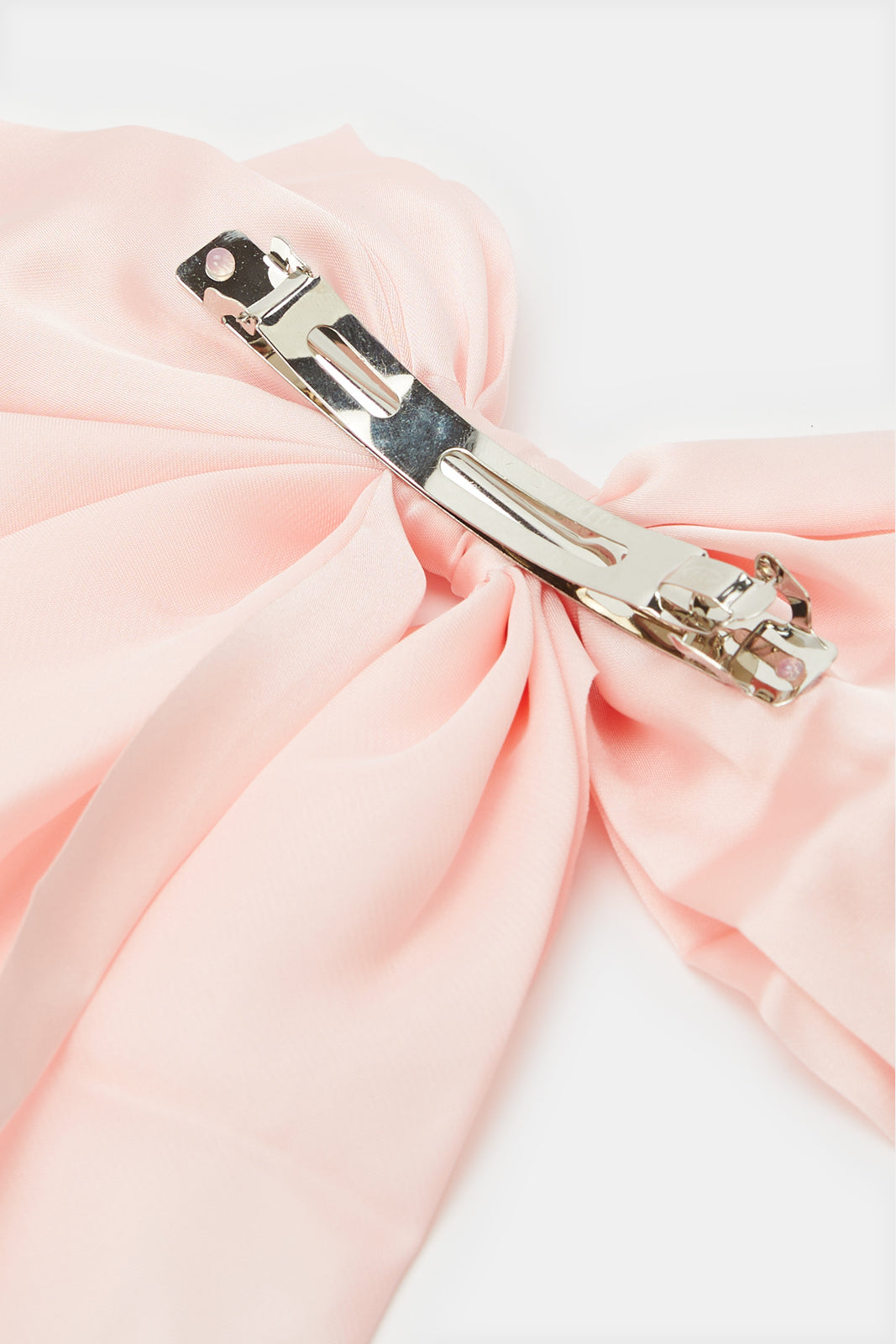 Women Pink Embellished Bow Hair Clip