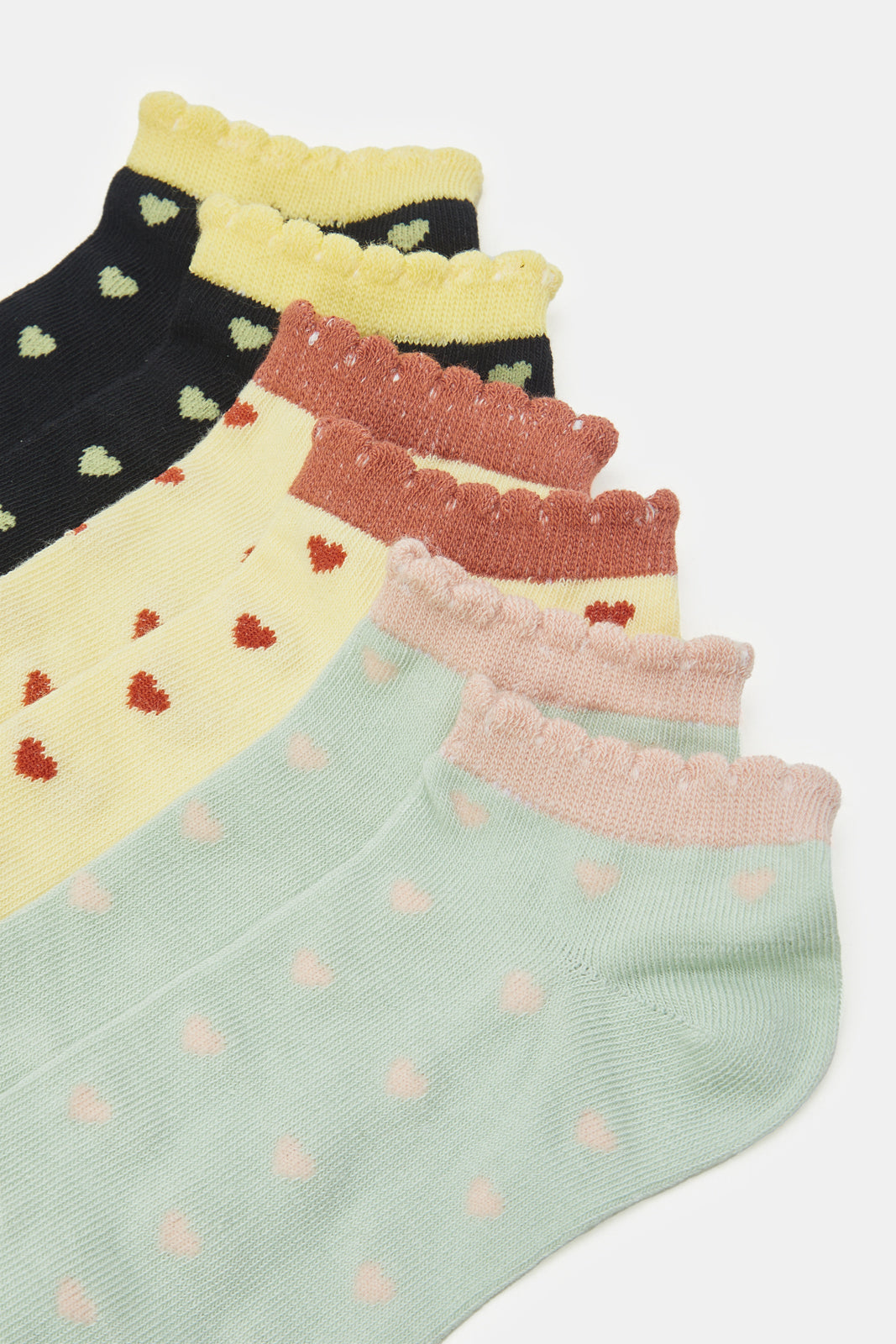 Women Assorted Polka Dots Ankle Socks (Pack of 3)