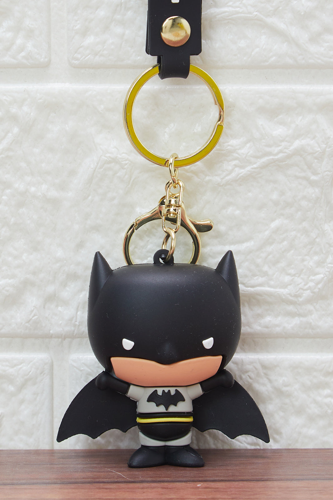 Black Batman Key Ring