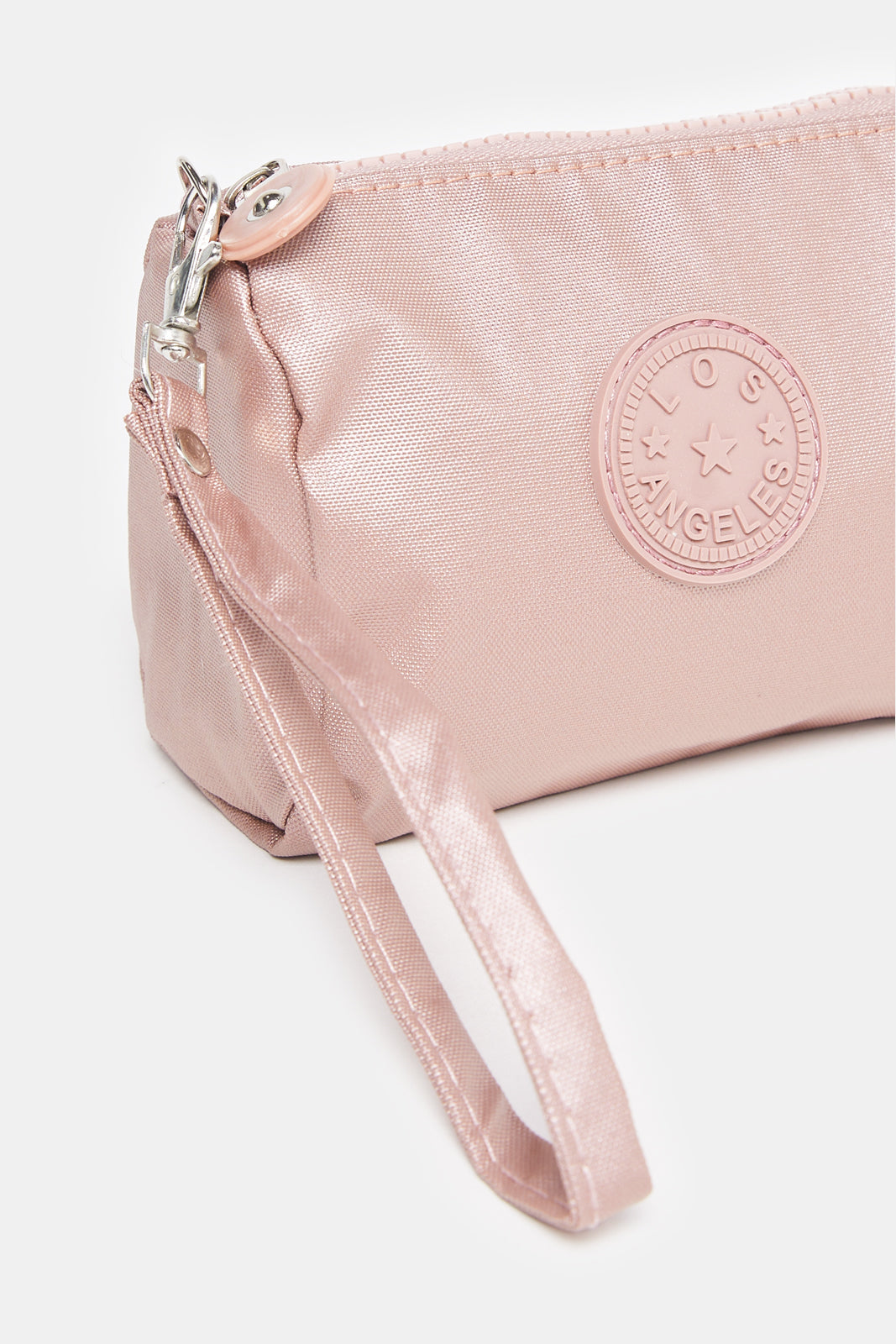 Women Pink Embossed Travel Pouch