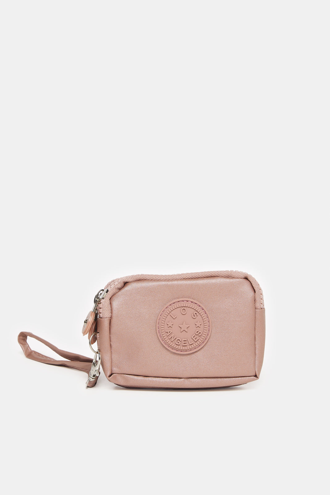 Women Pink Embossed Travel Pouch