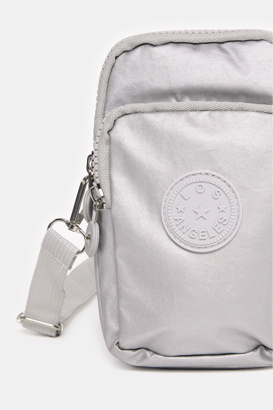 Women Silver With Handle Travel Pouch