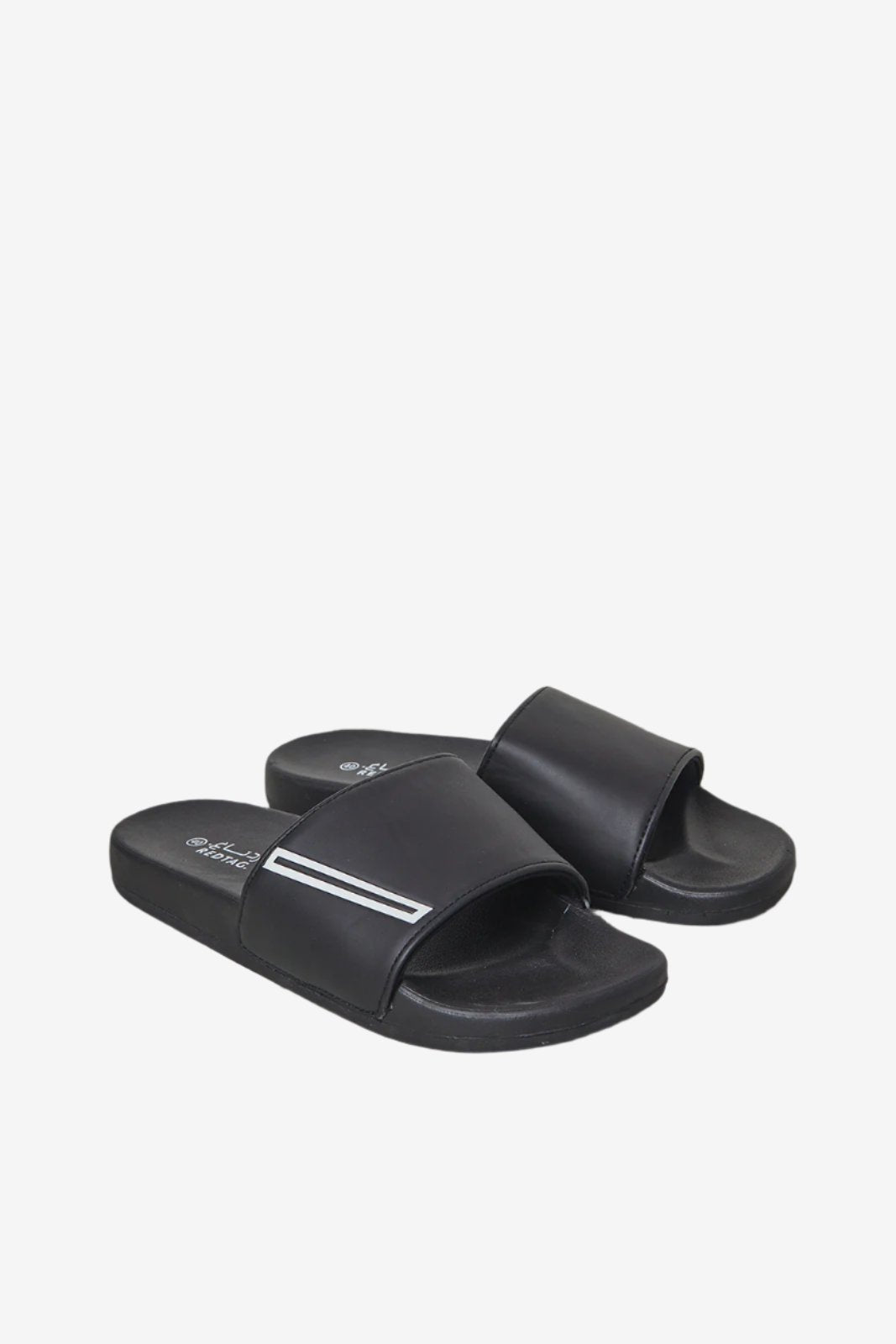 Men Black Extra Comfort Slides