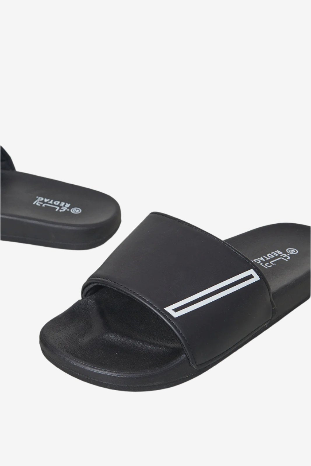 Men Black Extra Comfort Slides