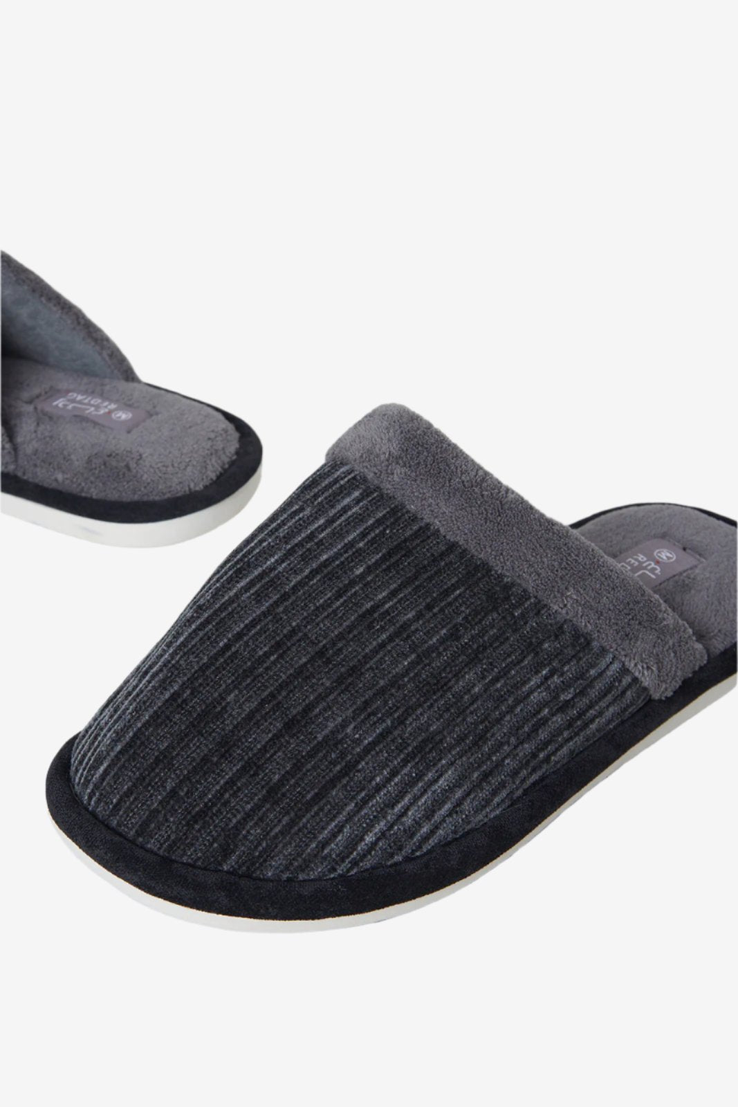 Men Charcoal Mule Slipper