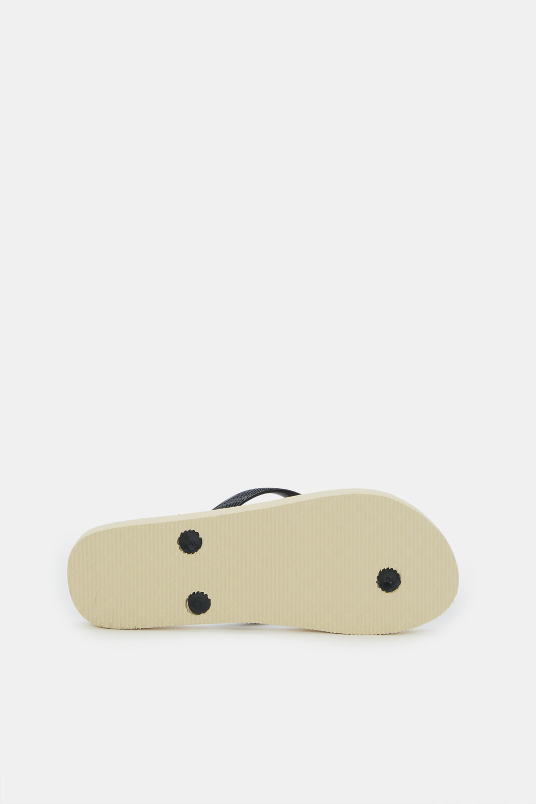 Women Beige Chain Print Flip Flop