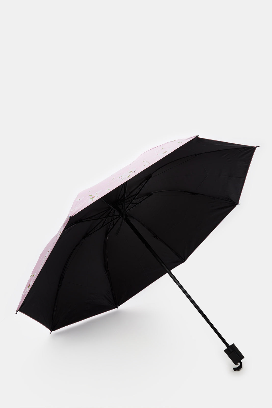 Pink Printed Foldable Umbrella