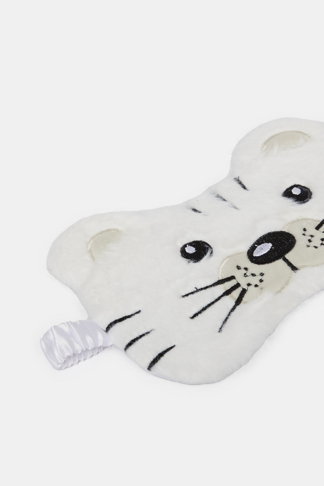 Women White Embellished Eye Mask
