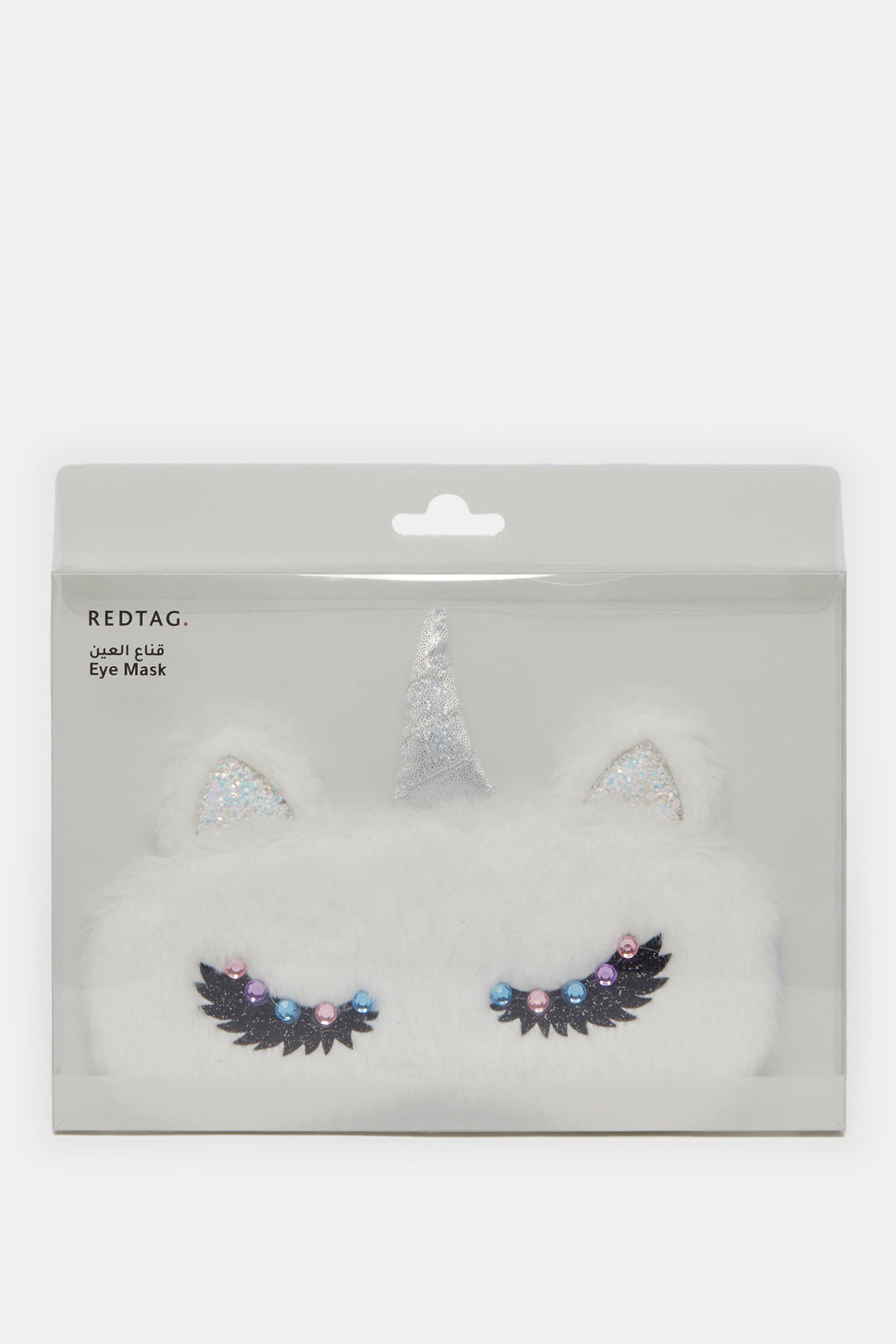 Women White Embellished Eye Mask
