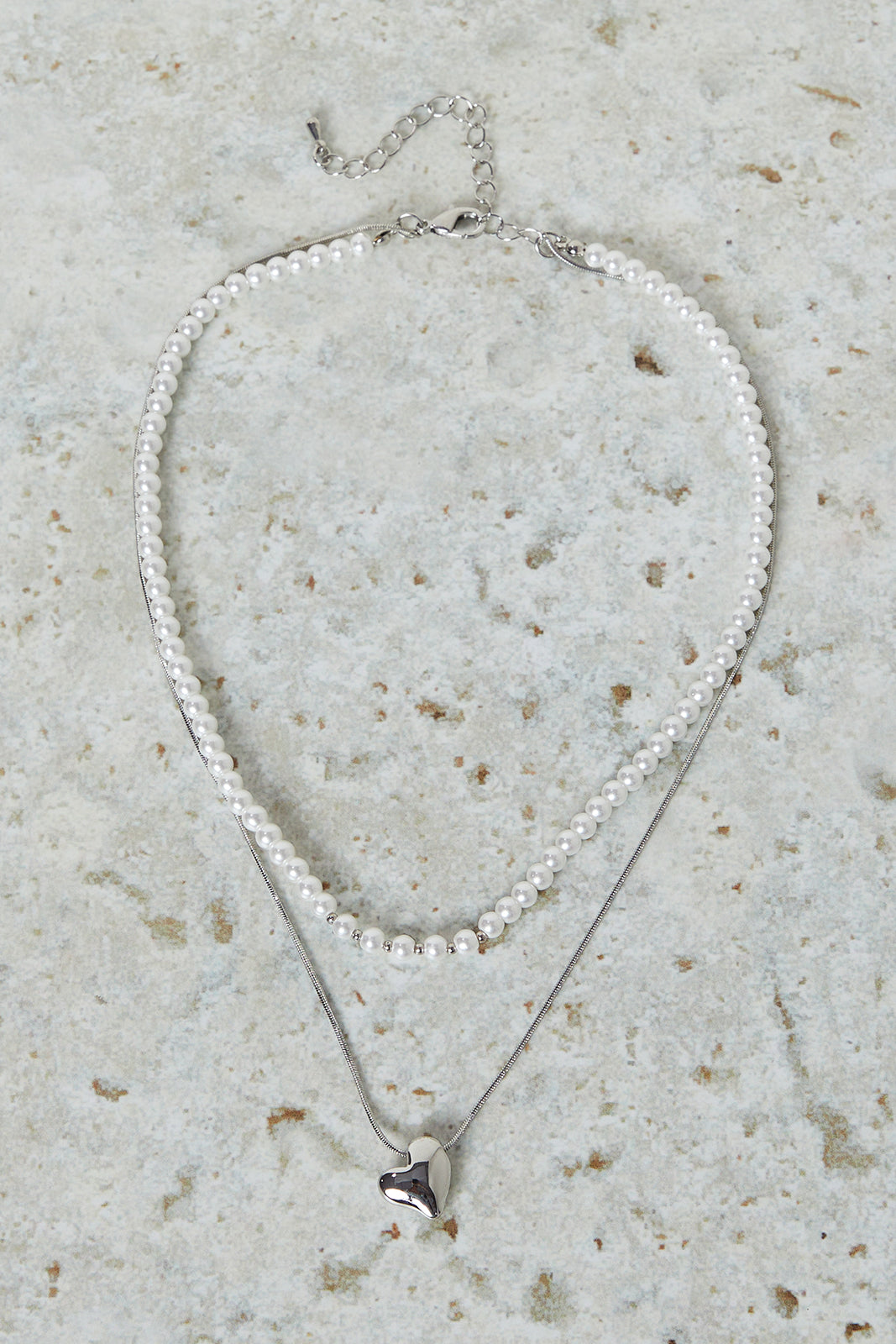 Women Silver Embellished Necklace