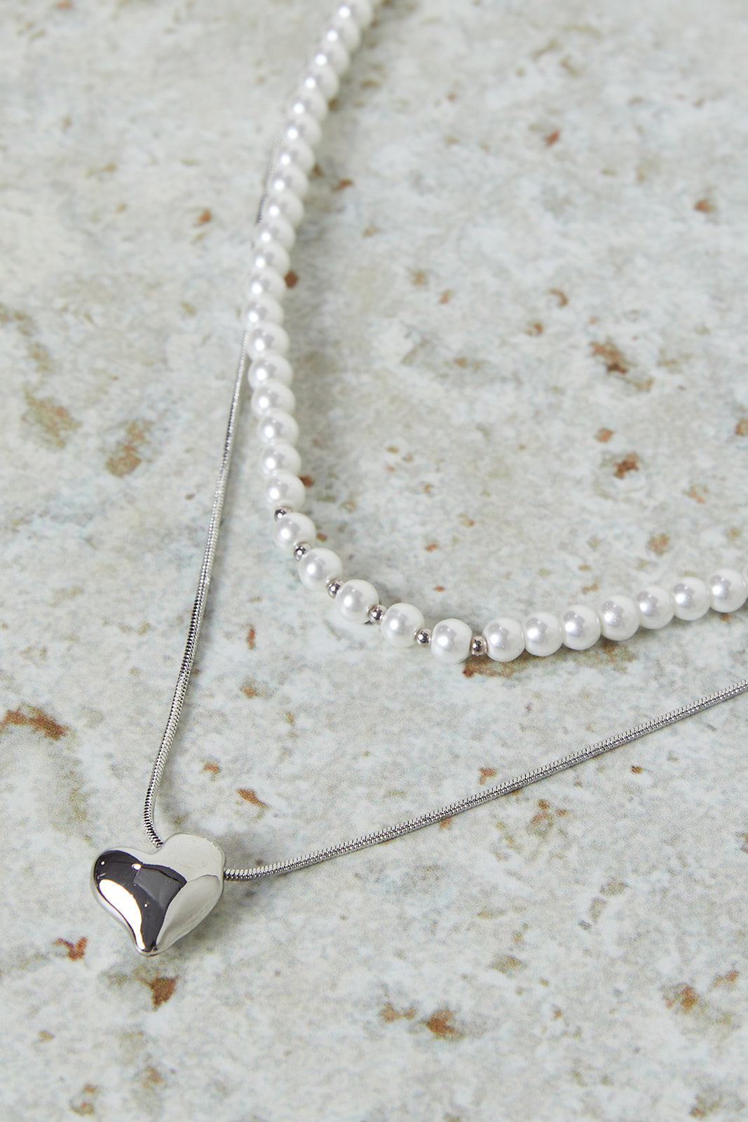 Women Silver Embellished Necklace