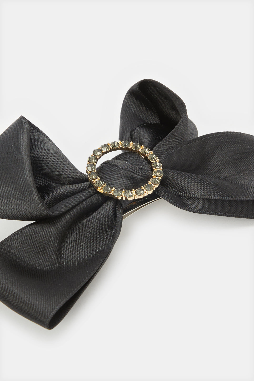 Women Black Bow Hair Clip