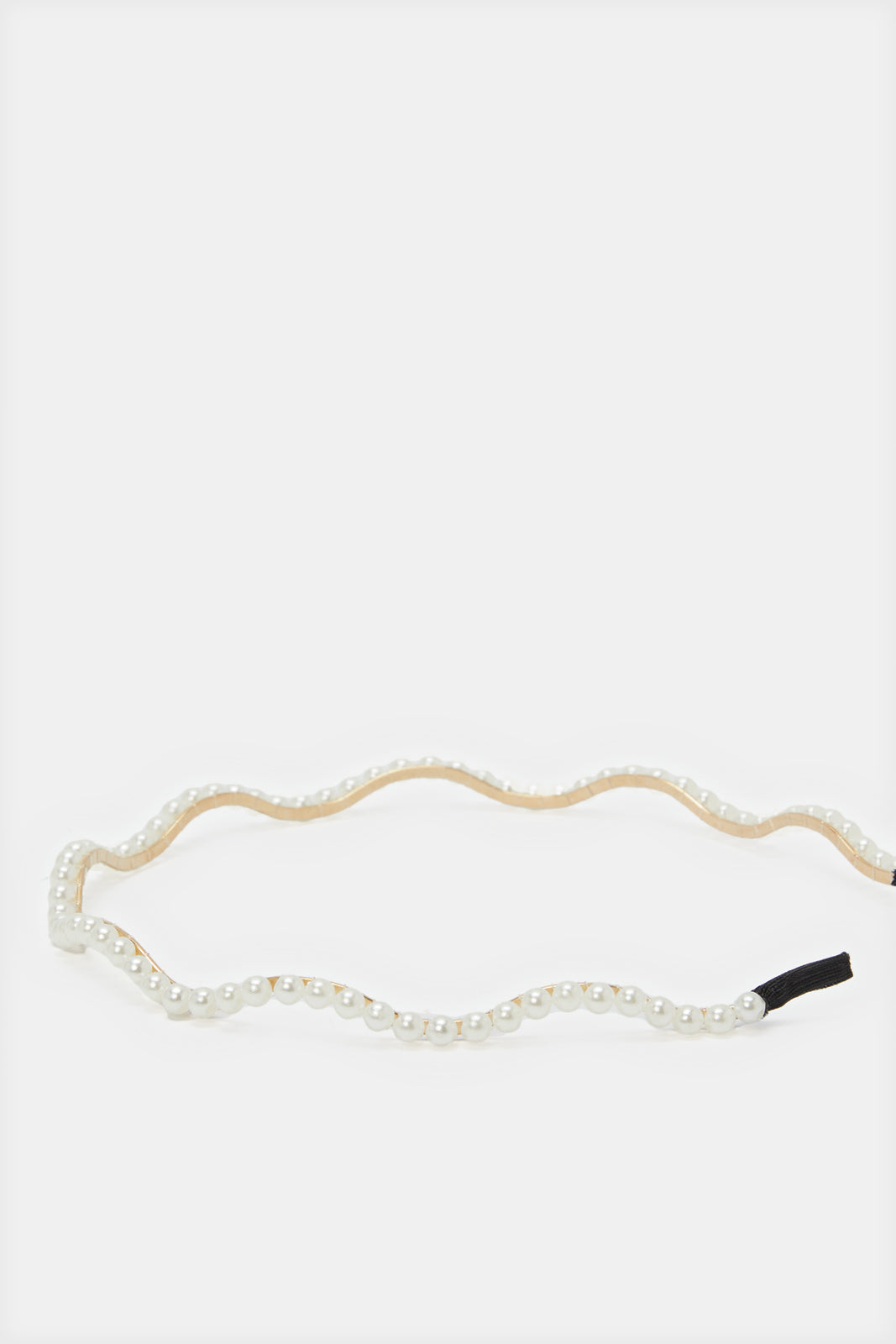 Women White And Gold Embellished Headband Set (3 Piece)