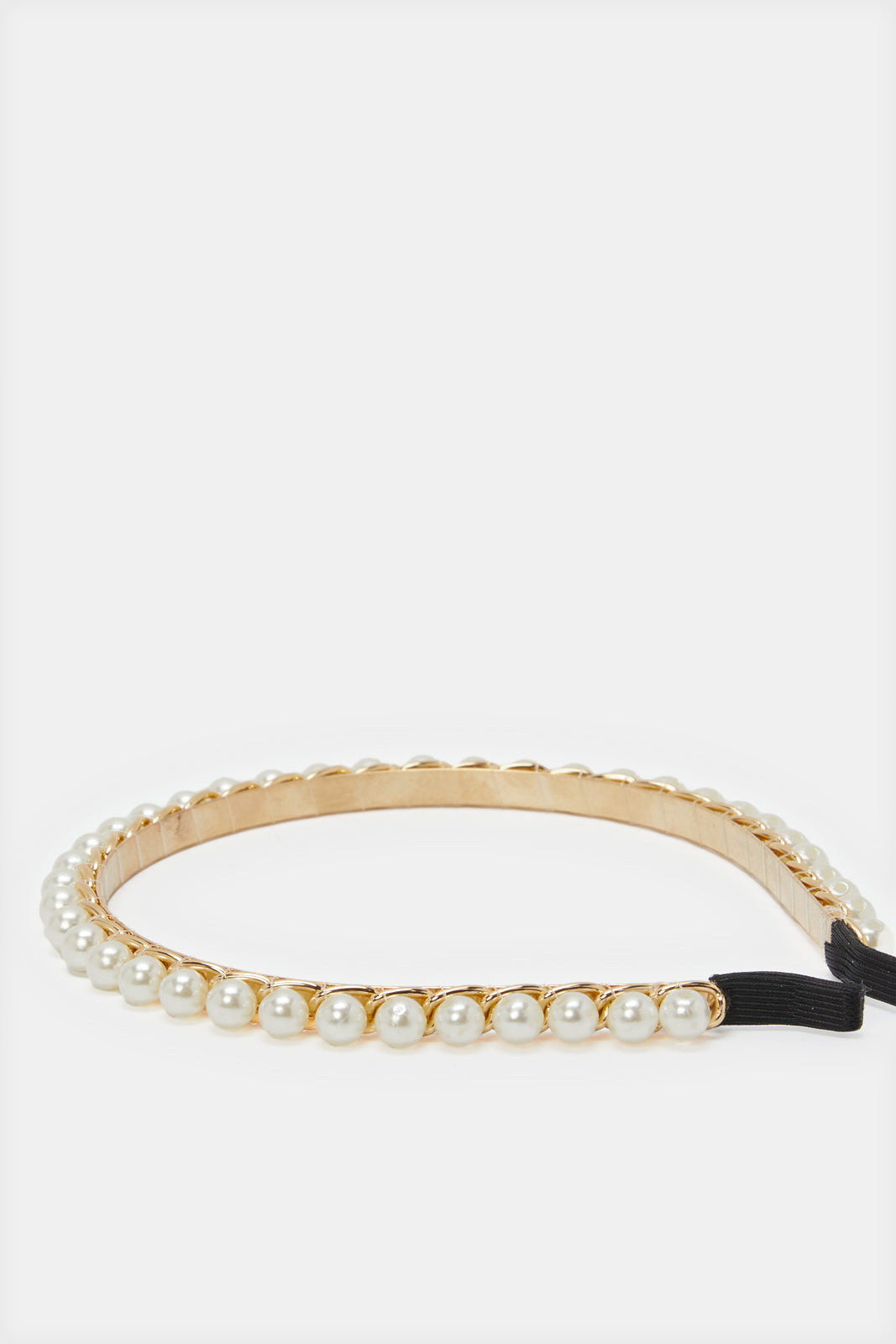 Women White And Gold Embellished Headband Set (3 Piece)
