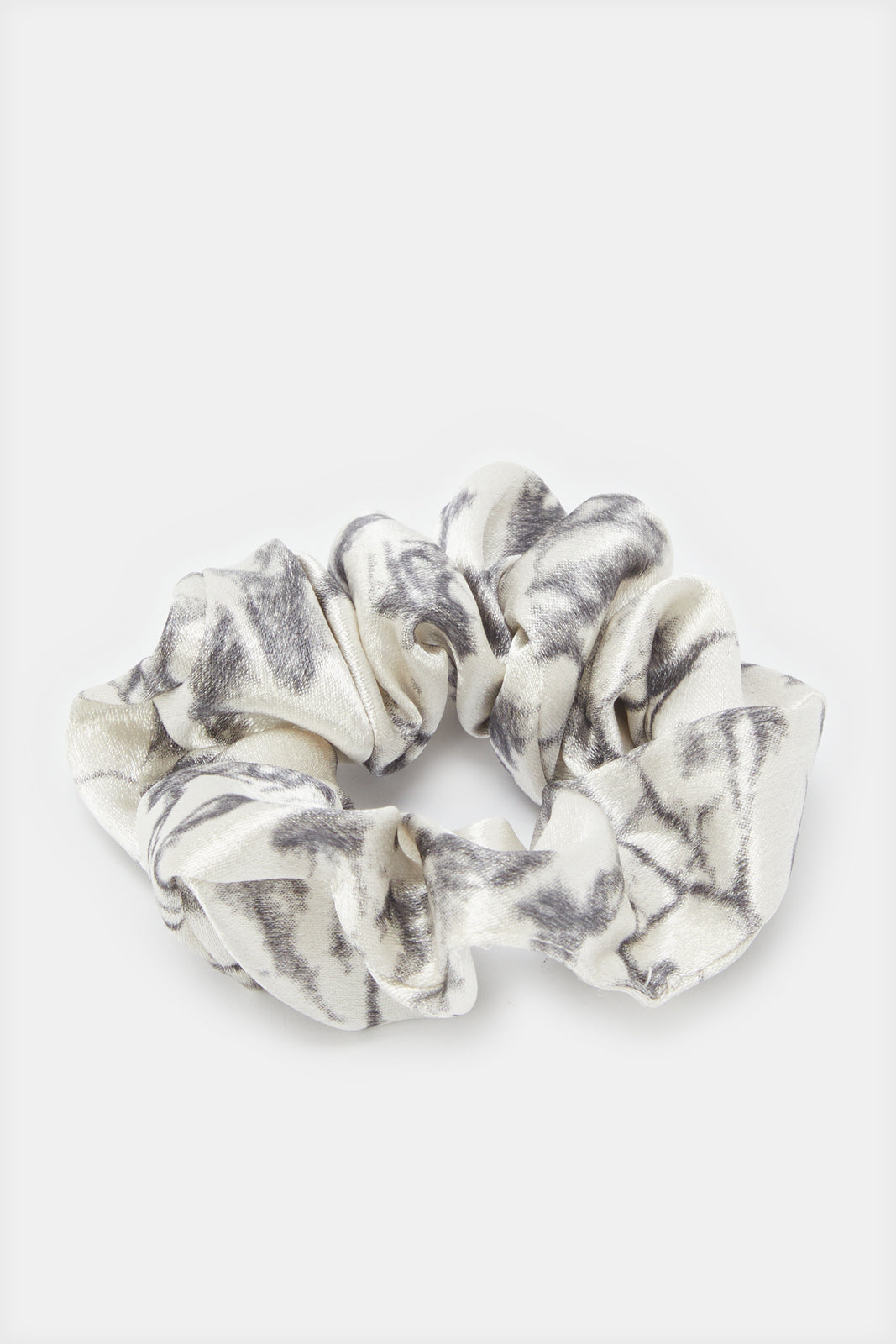 Women White Printed Headband And Scrunchy Set (2 Piece)