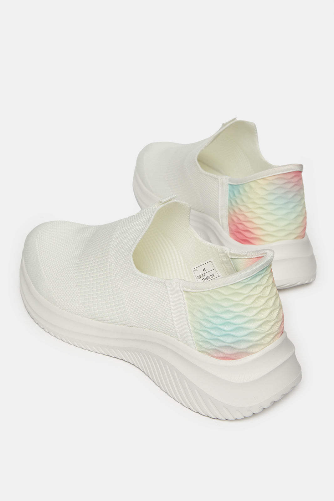 Women White Slip On Sneakers
