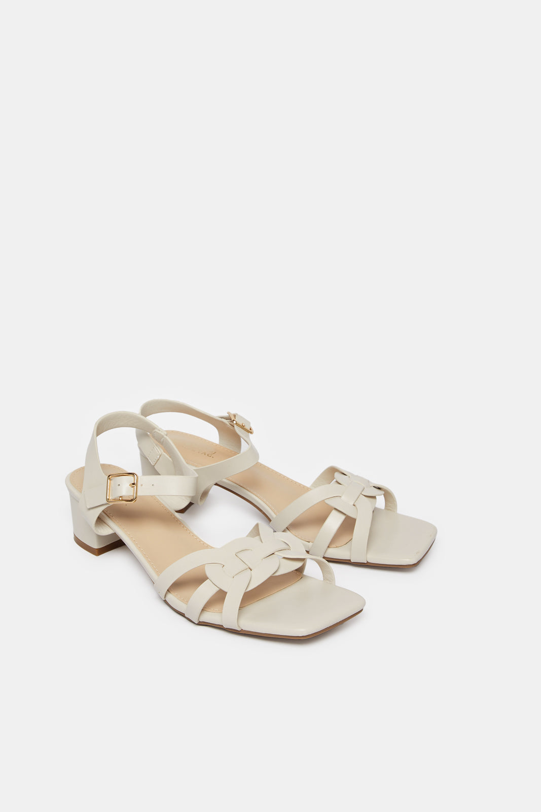 Women White Strappy Sandal