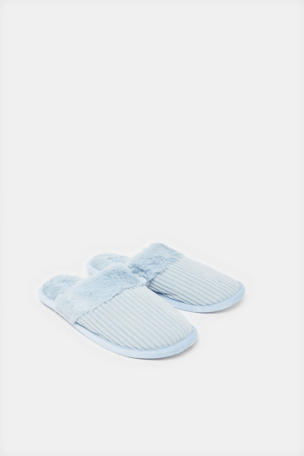 Women Blue Closed Toe Slipper