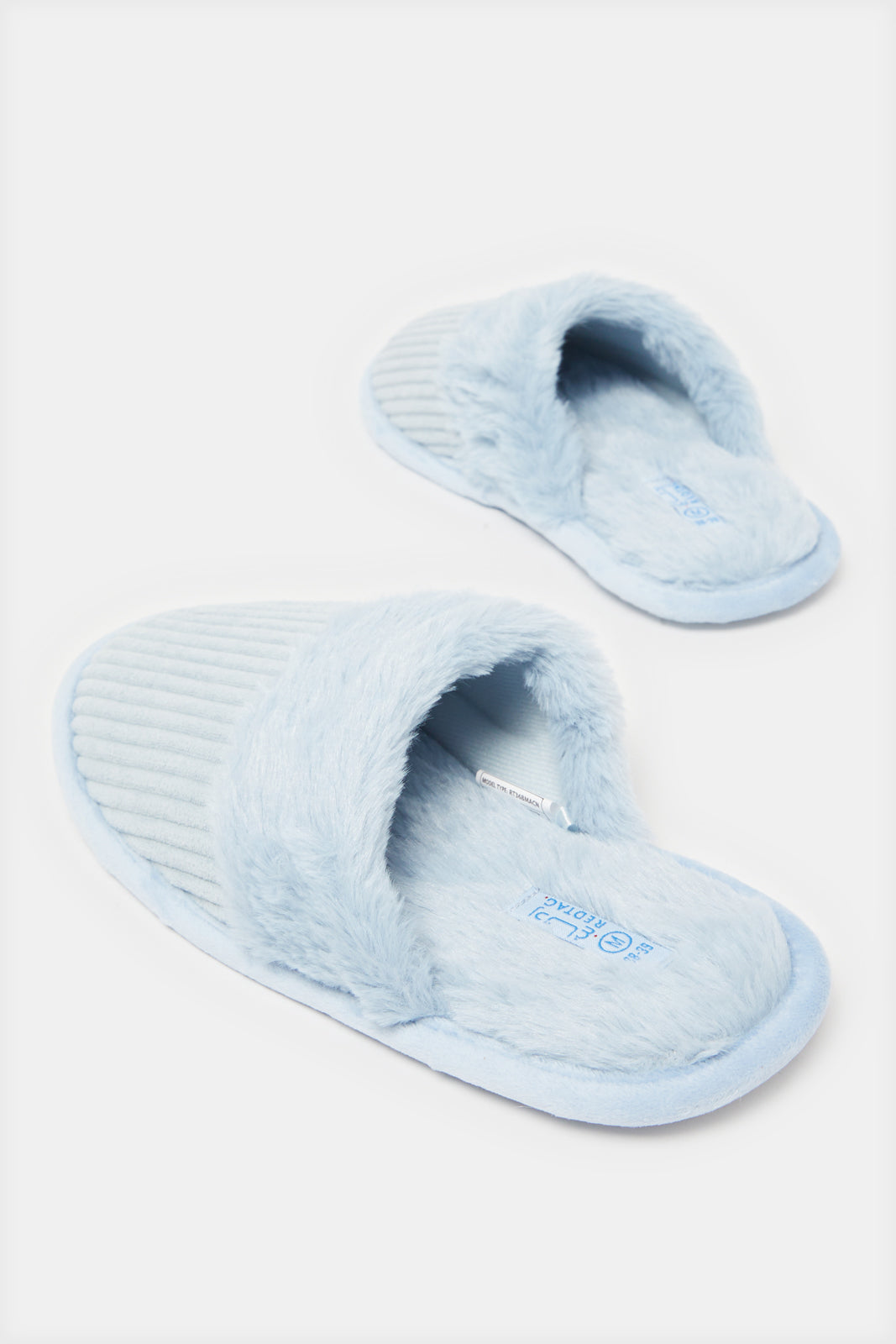 Women Blue Closed Toe Slipper