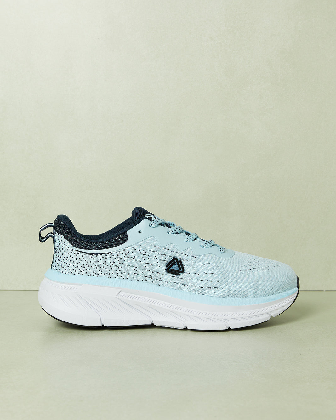 Women Blue Sporty Lace Up Sneakers