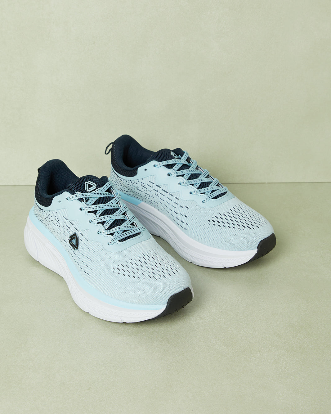 Women Blue Sporty Lace Up Sneakers