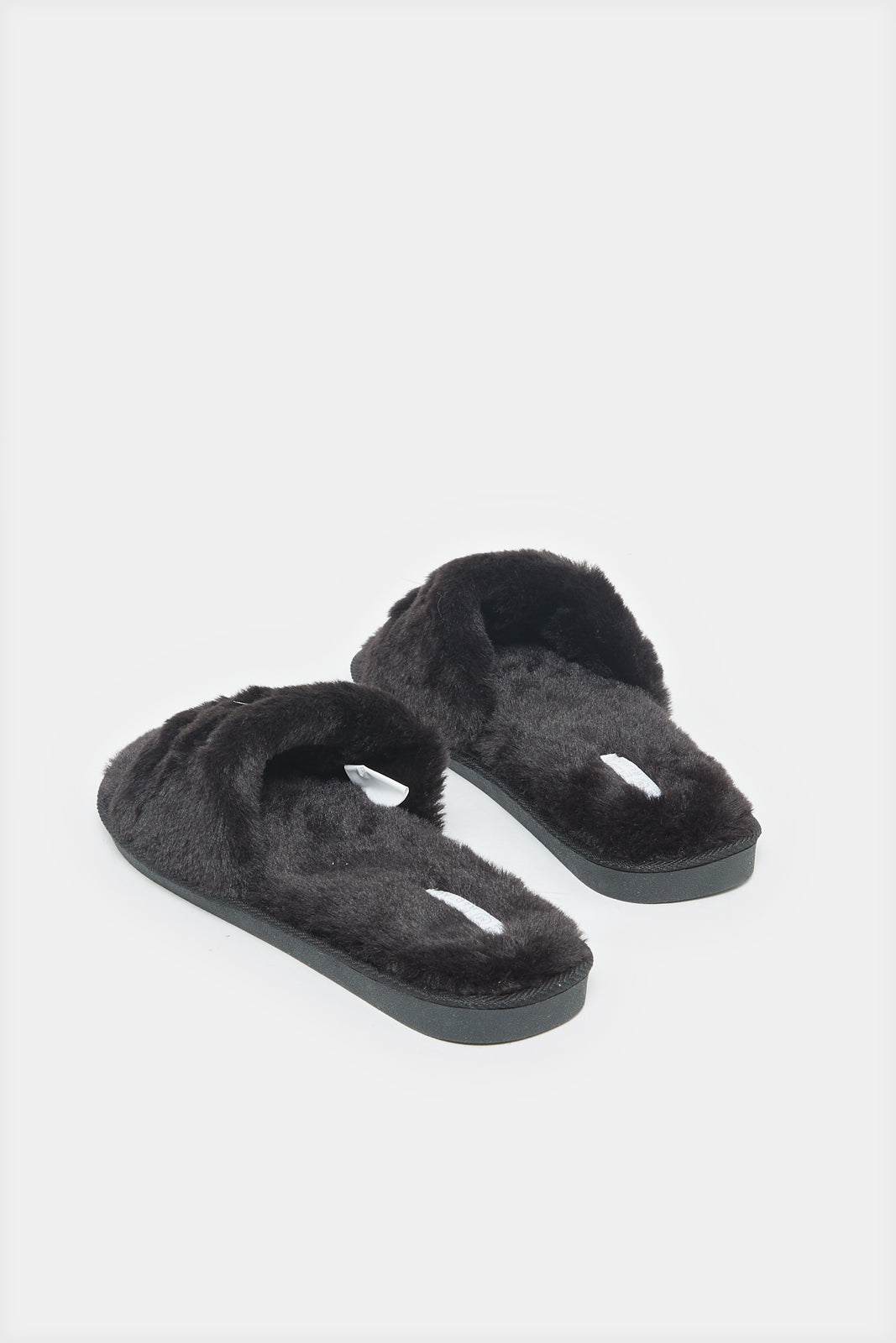 Women Black Embroidered Mule