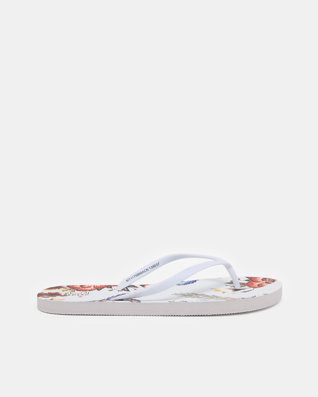 Women Green Floral Flip Flop
