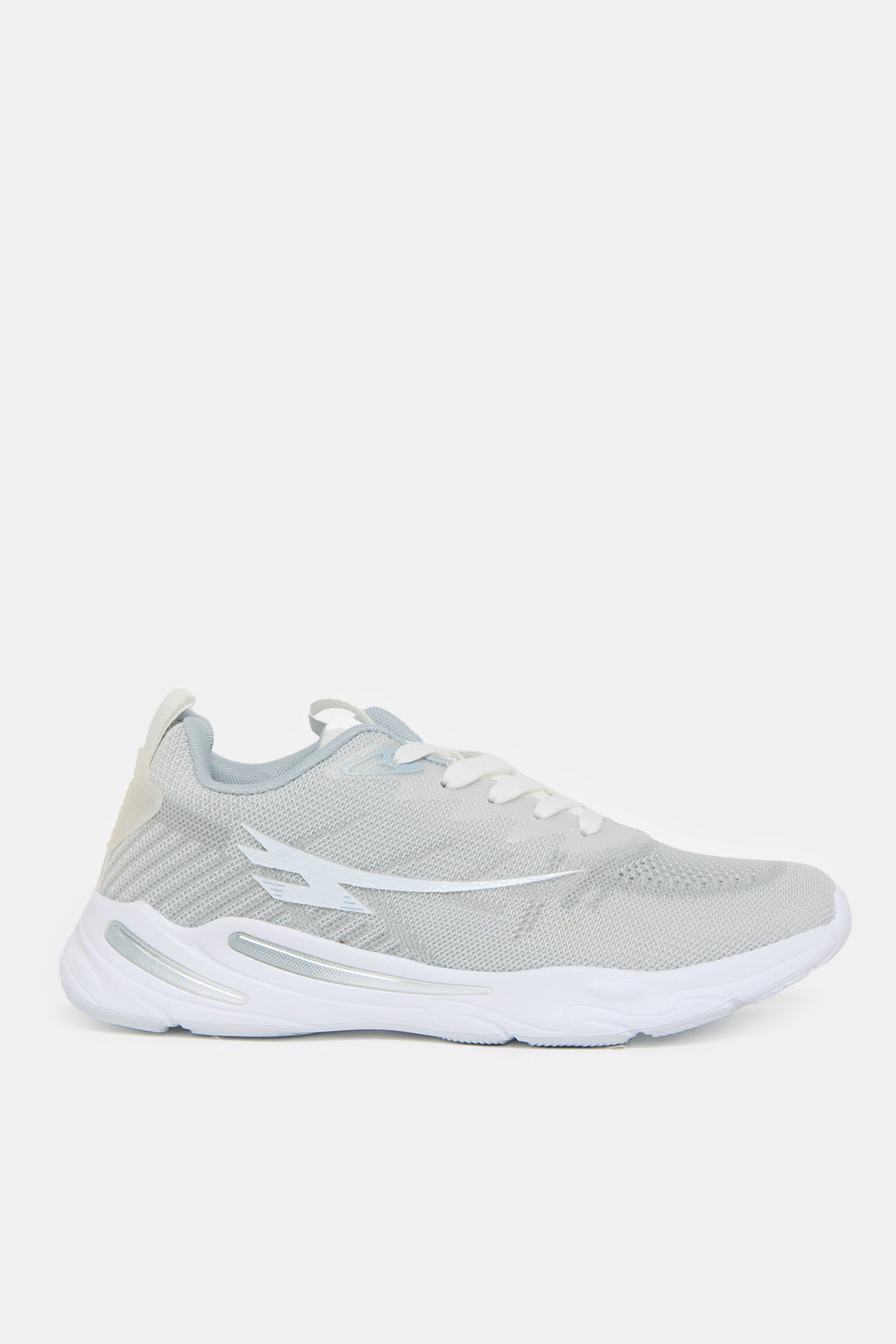 Women Grey  Lace Up Sneakers