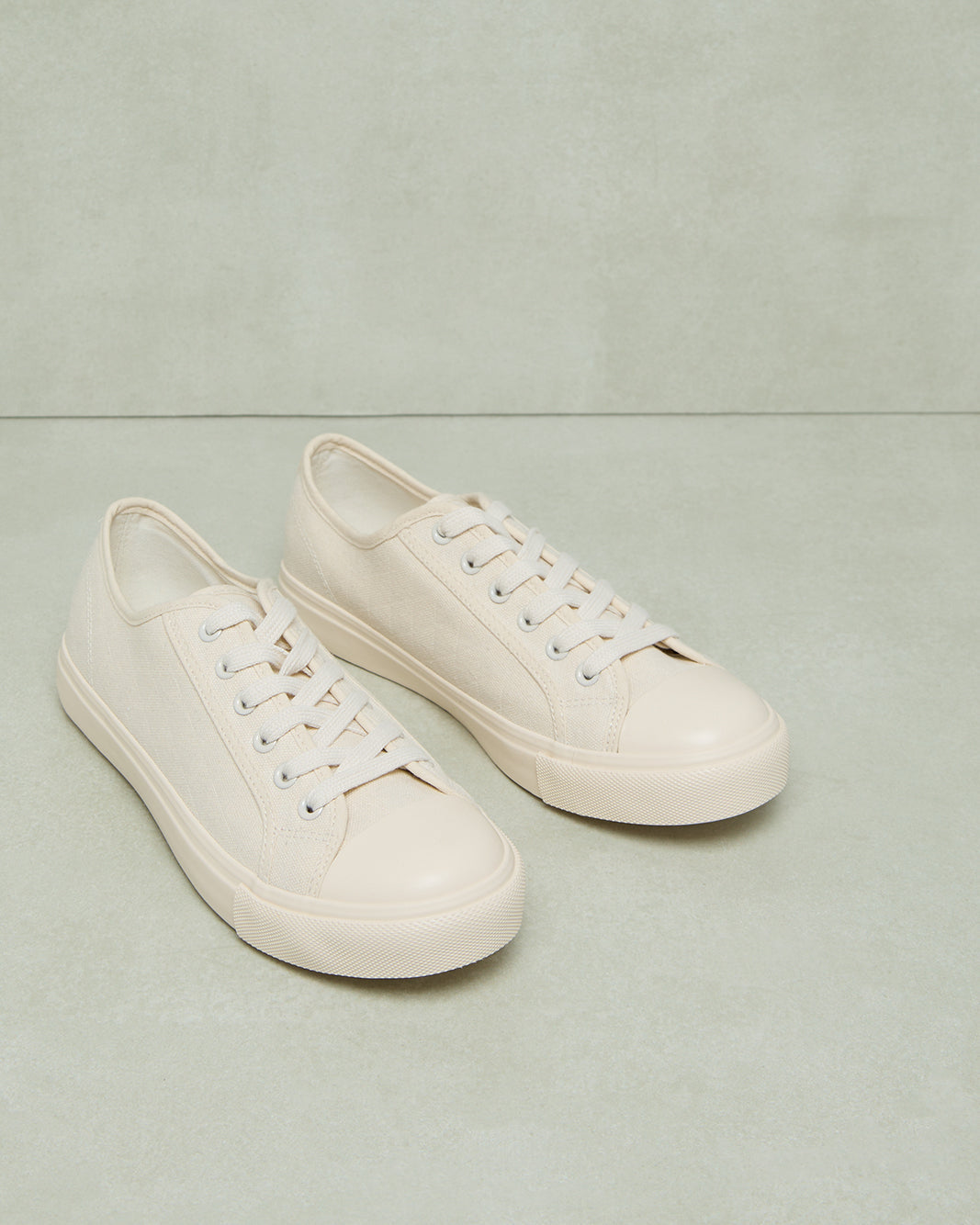 Women Beige Canvas Lace Up
