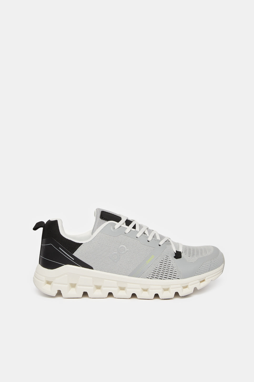 Women Grey And Black  Lace Up Sneaker