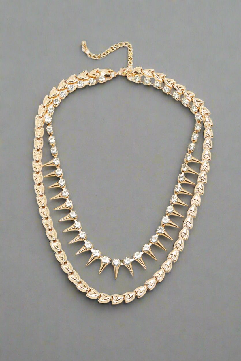 Women Gold Embellished Necklace