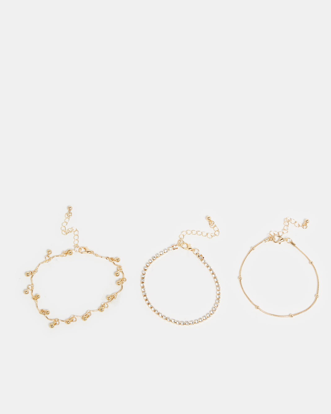 Women Gold Embellished Bracelets Set (5 Piece)