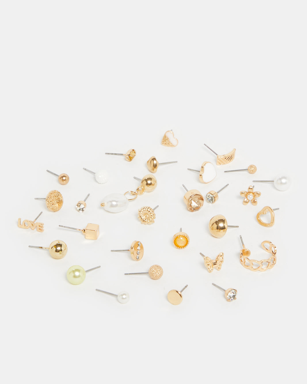 Women Gold Embellished Studs (Pack of 30)