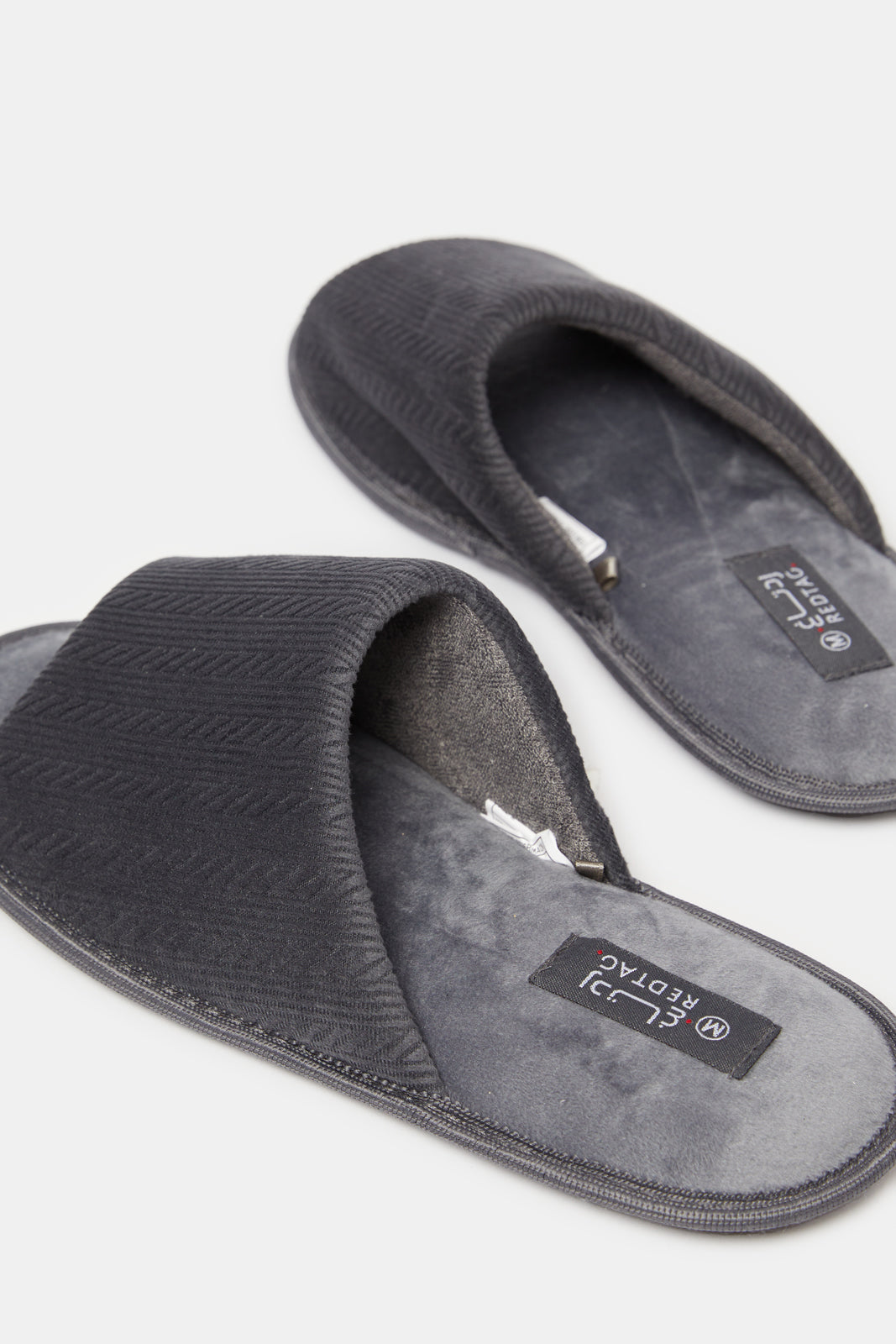 Men Grey Embellished Slippers