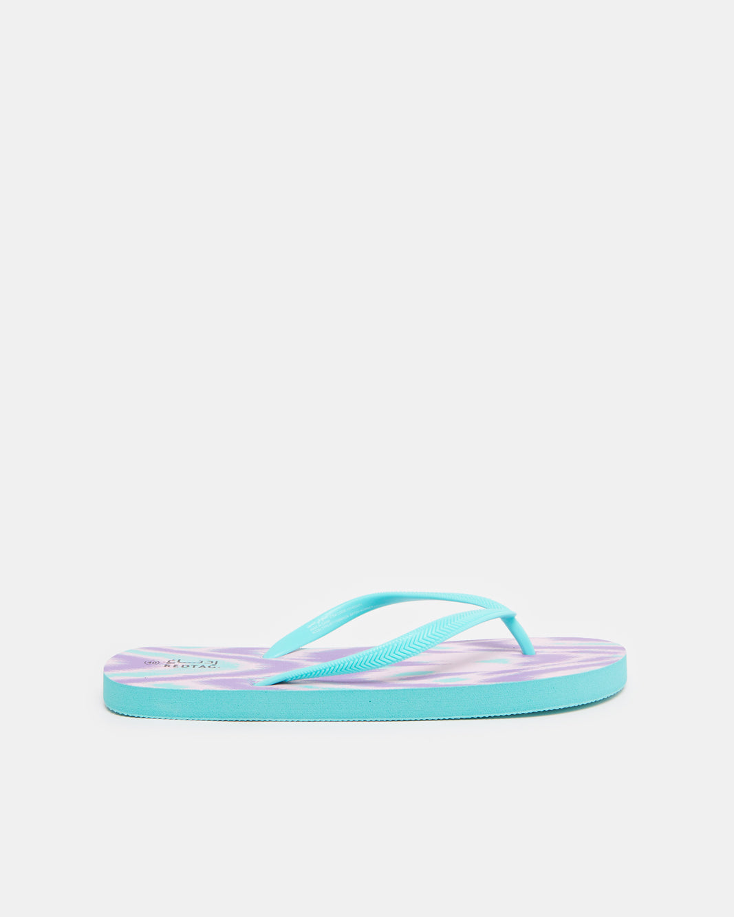 Women Blue Printed Flip Flops