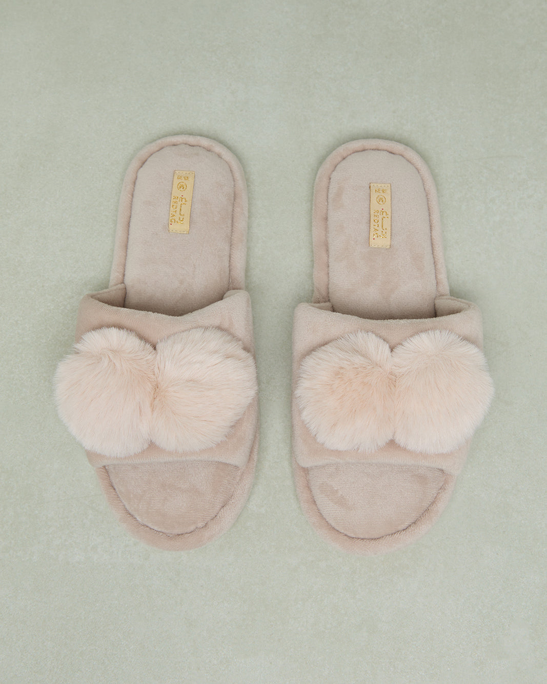 Women Beige Embellished Slipper
