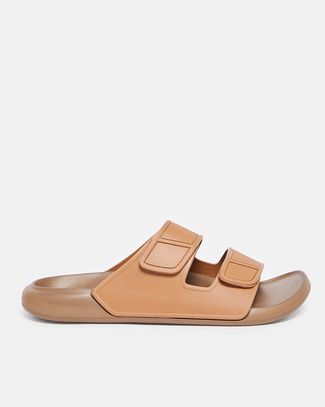 Men Brown Footbed Slide