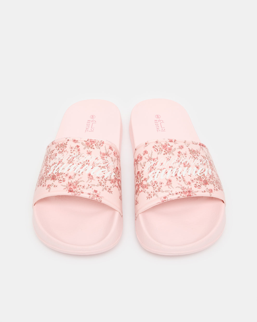 Women Pink Printed Slide