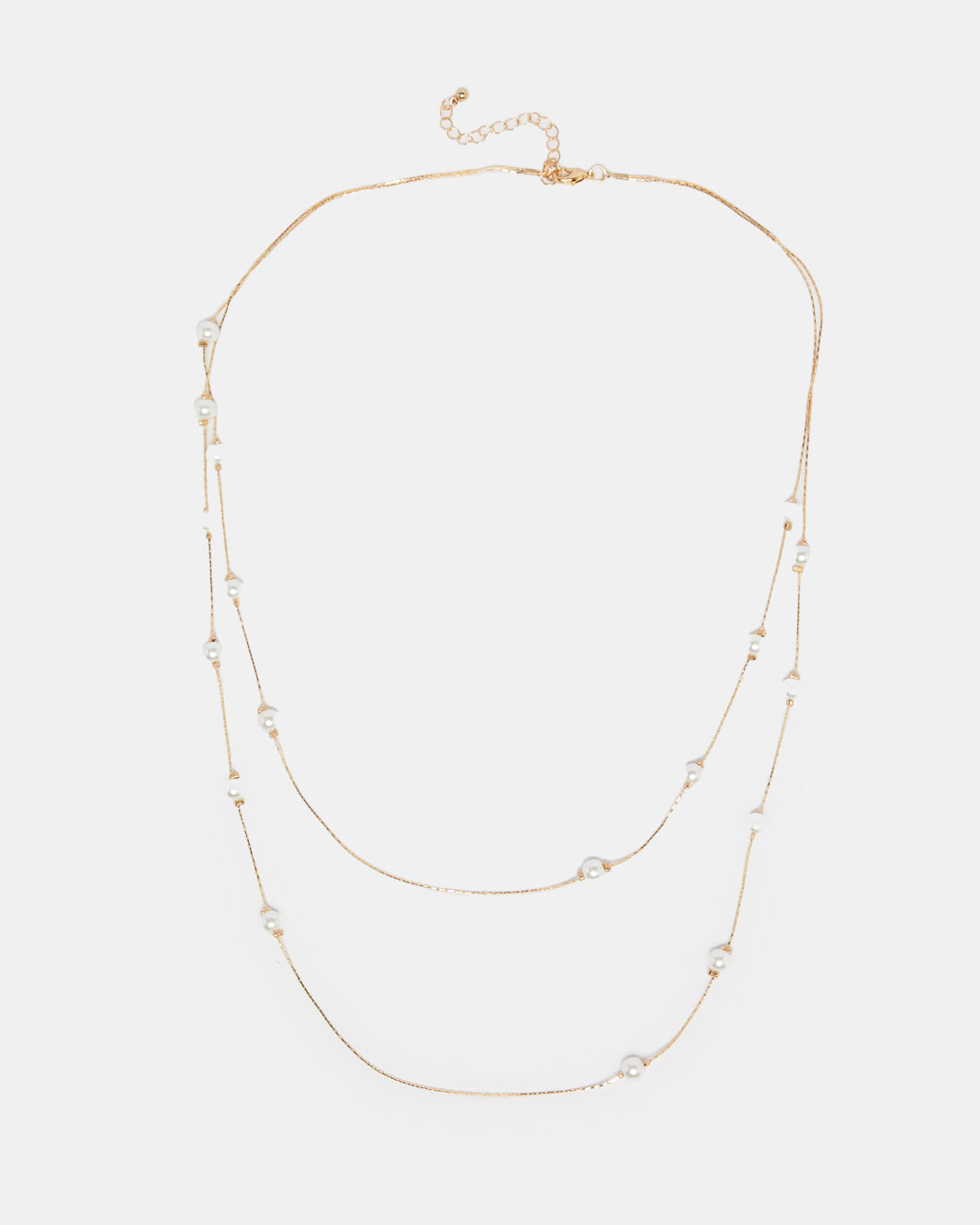 Women Gold Pearl Embellished Necklace