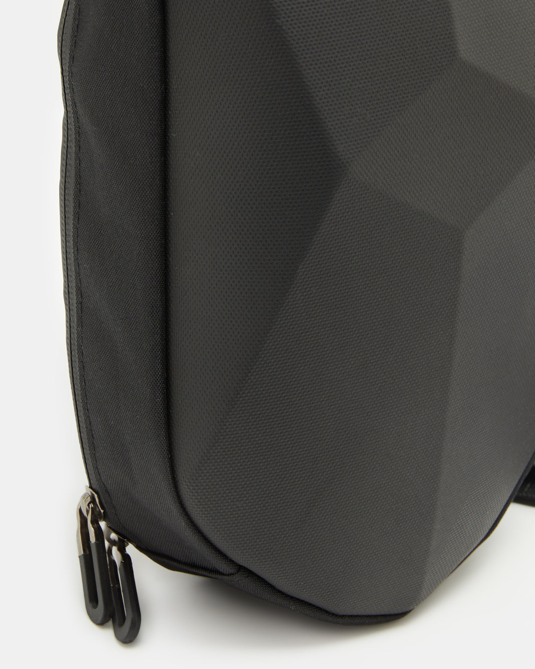 Men Black Textured Sling Bag