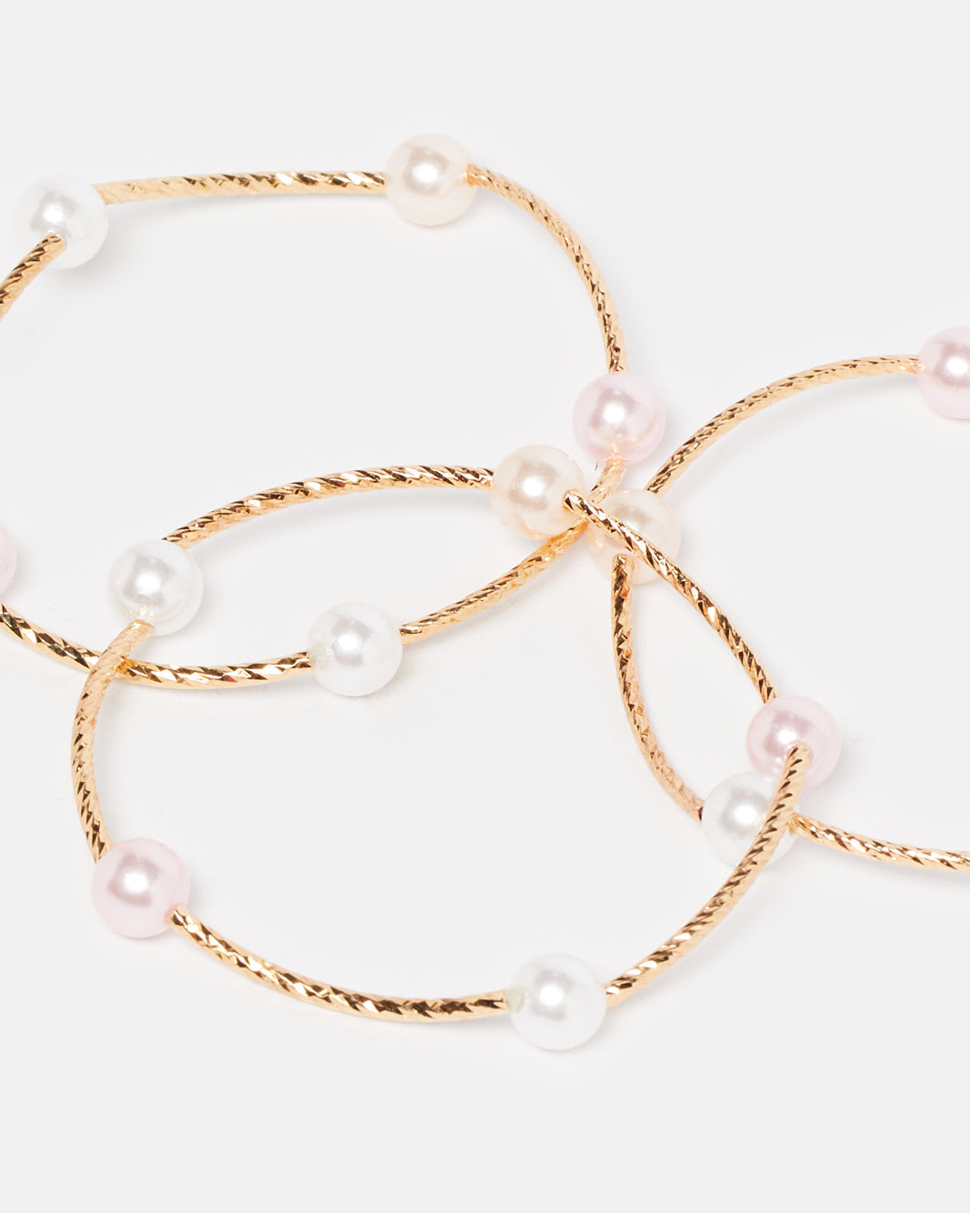 Women Gold Embellished Bracelets Set Of (3 Piece)