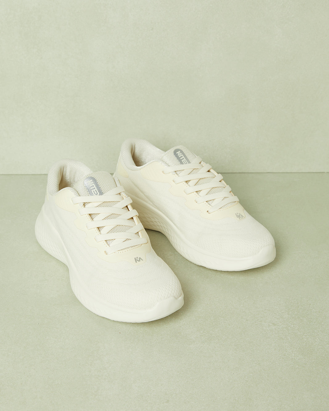 Women ivory Lace Up Sneakers