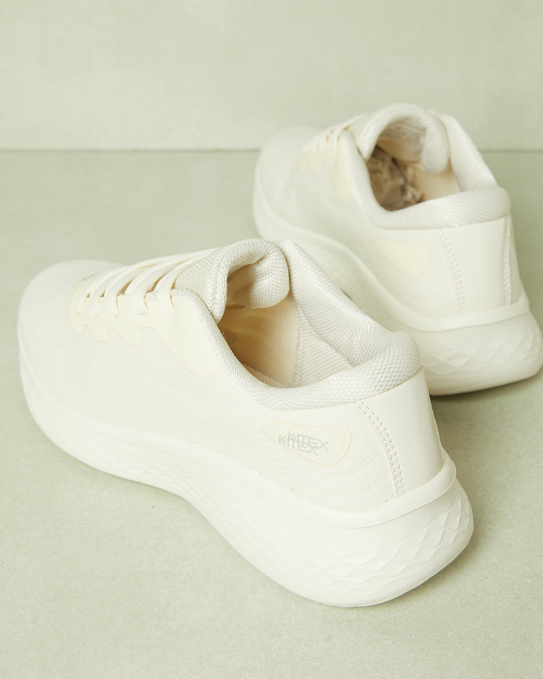 Women ivory Lace Up Sneakers