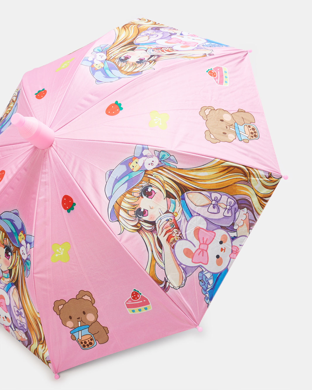 Pink Foldable Umbrella