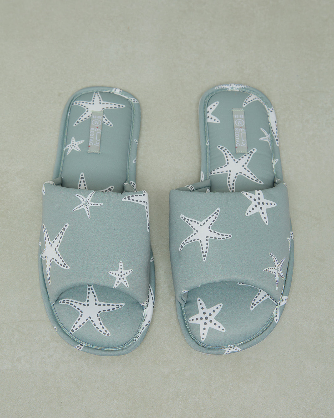 Women Mint Printed Slipper