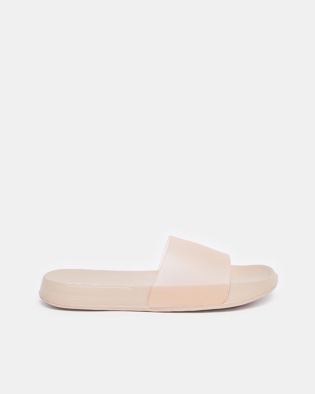 Women Pink Vinyl Slide