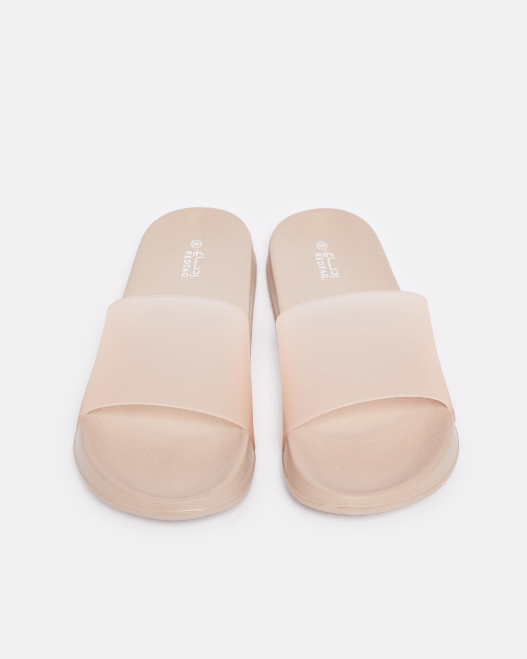 Women Pink Vinyl Slide