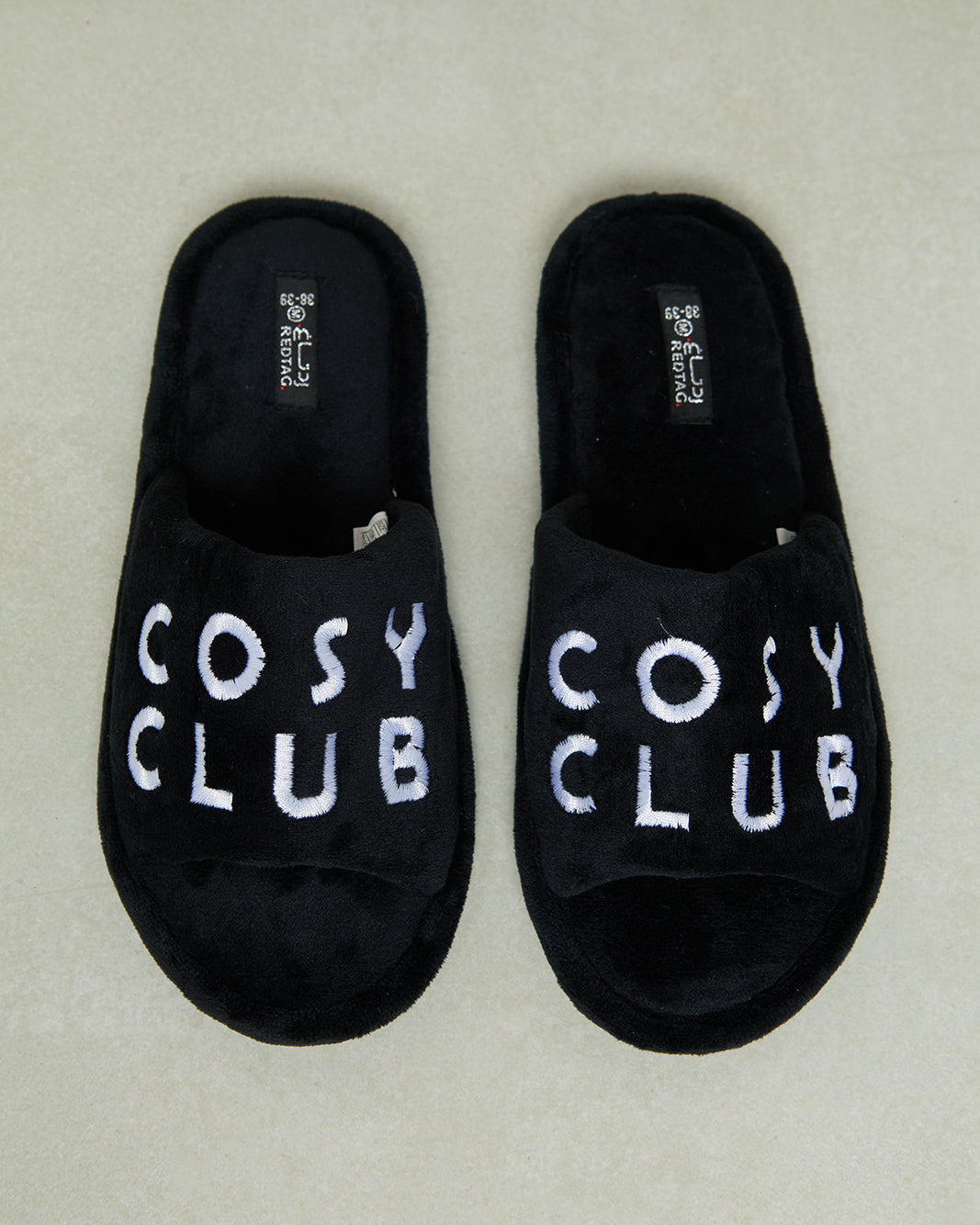 Women Black Embroidered Slipper
