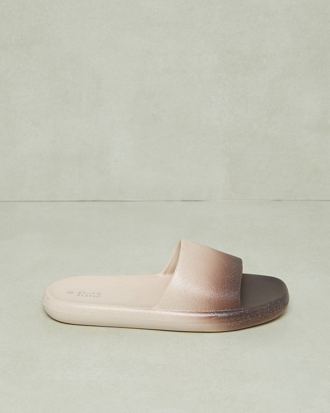 Women Beige Embellished Slide